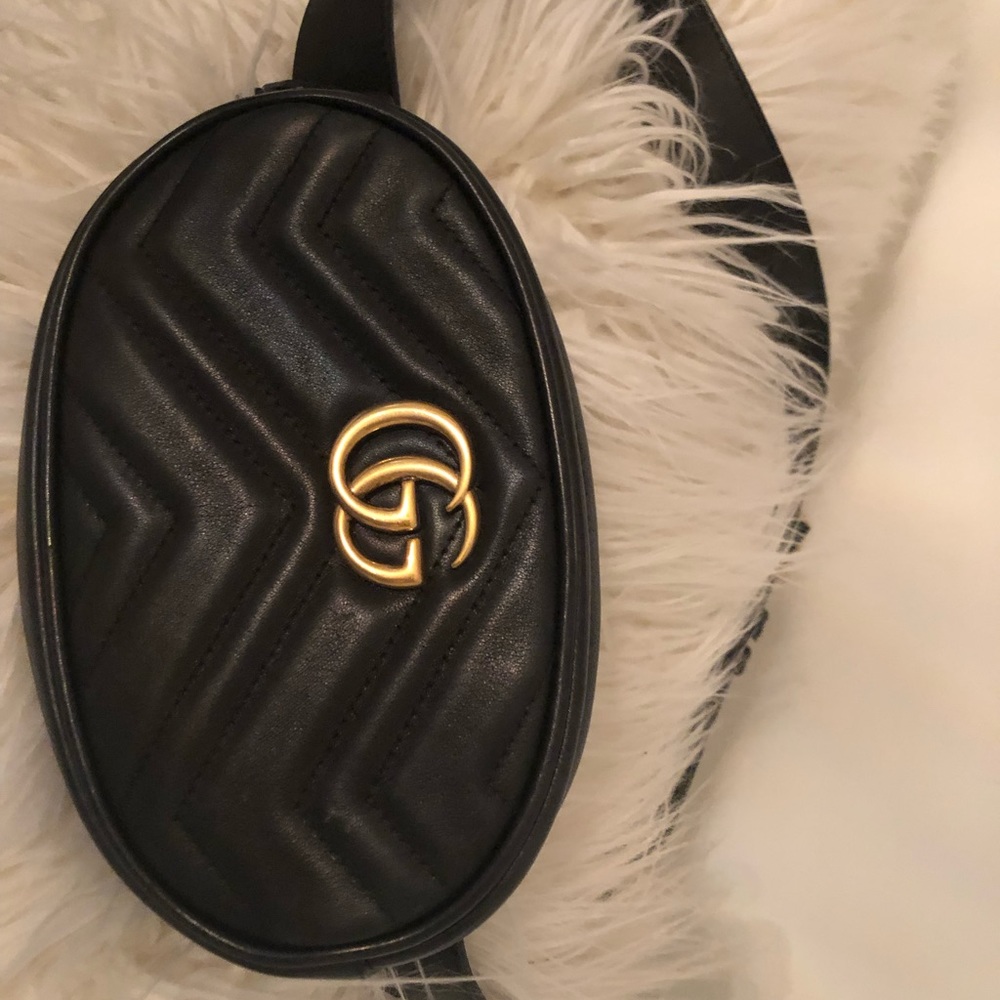 Black Quilted Leather Crossbody Bag